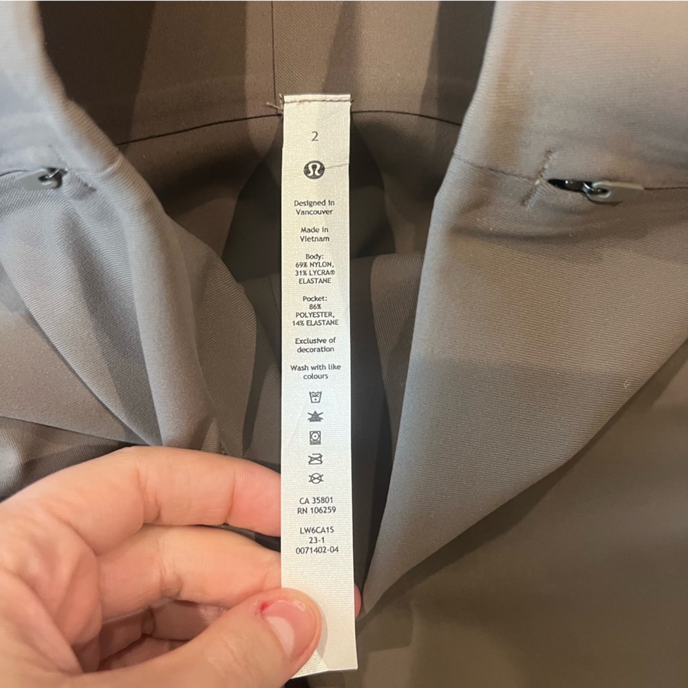 NEW Lululemon Women Smooth Fit Pull-On High-Rise Cropped Pant Brown - Picture 10 of 10